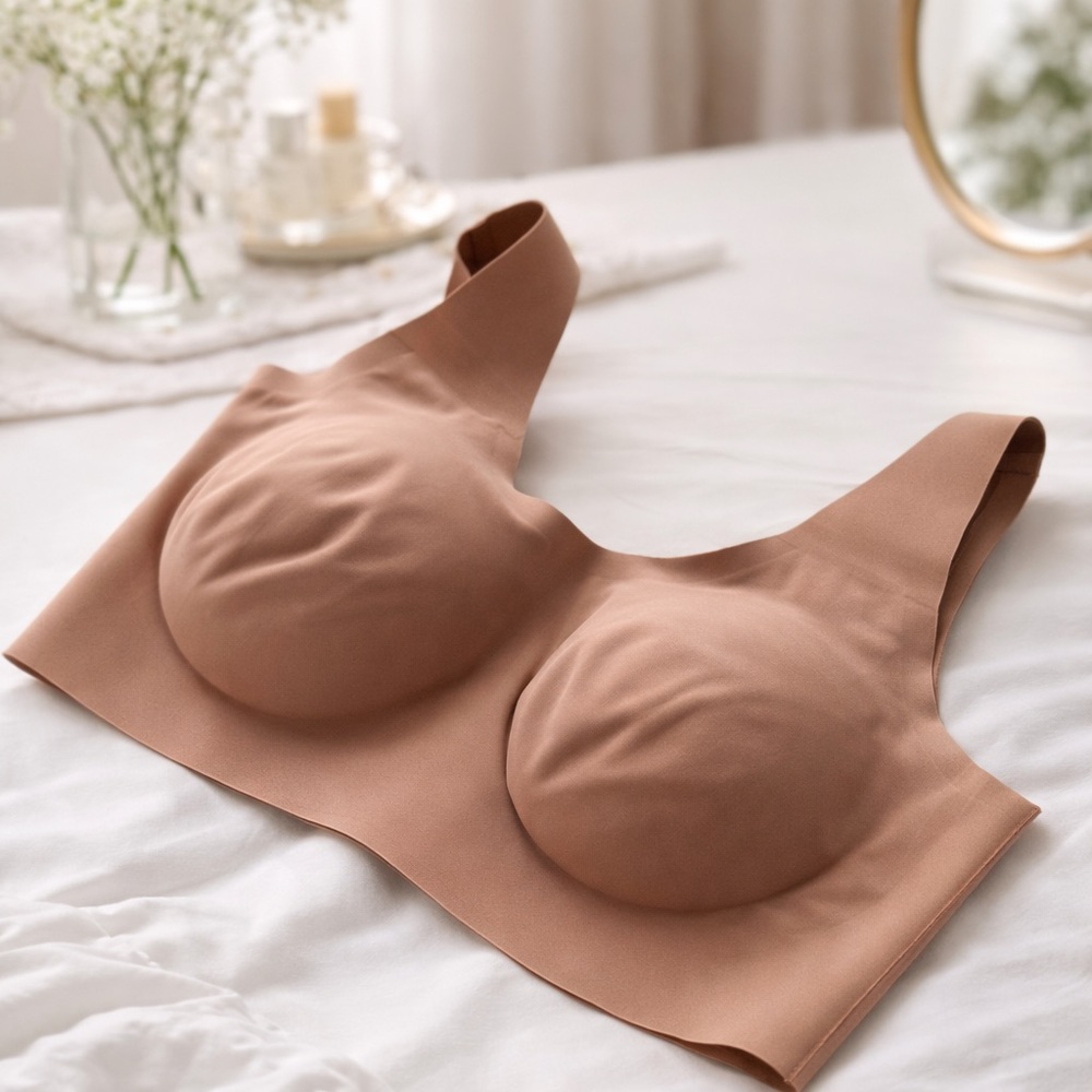 knix Smooth Wireless Bralette - Warm Taupe